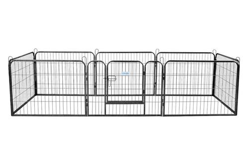 Hondenkennel | Hondenren | Puppyren | 8 panelen 80x60cm, Dieren en Toebehoren, Hondenhokken, Minder dan 65 cm, 110 cm of meer