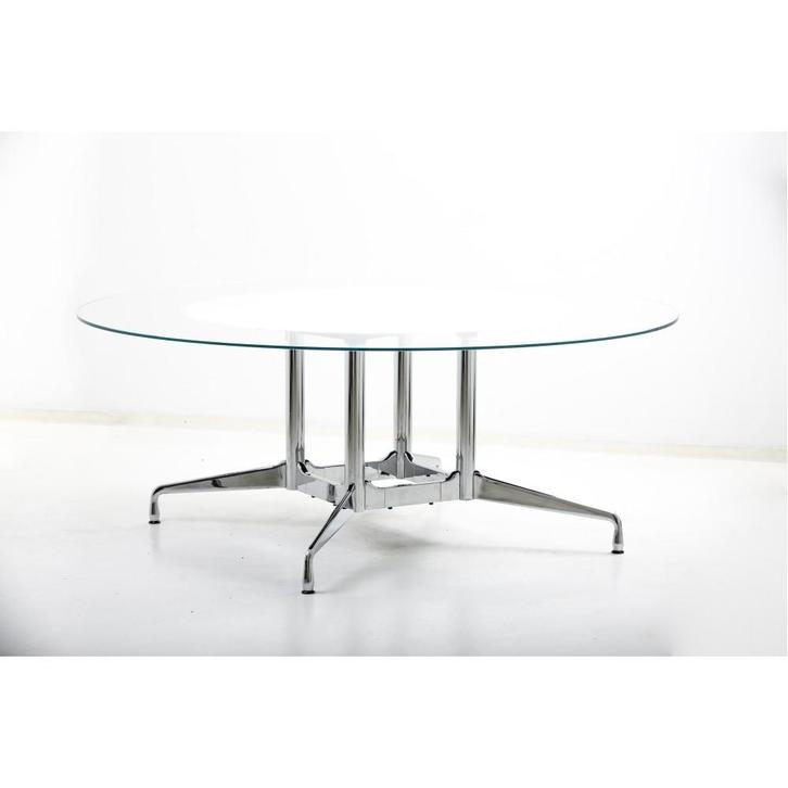Herman Miller Eames Glass Segmented Vergadertafel  rond 180, Zakelijke goederen, Kantoor en Winkelinrichting | Kantoormeubilair en Inrichting