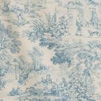 Prachtig Toile de Jouy Azzurro - 3 meter - Textiel - 300 cm, Antiek en Kunst