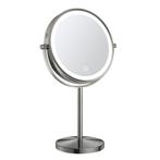 Make-up spiegel staand 10x vergrotend met dimbare LED, Nieuw, Verzenden