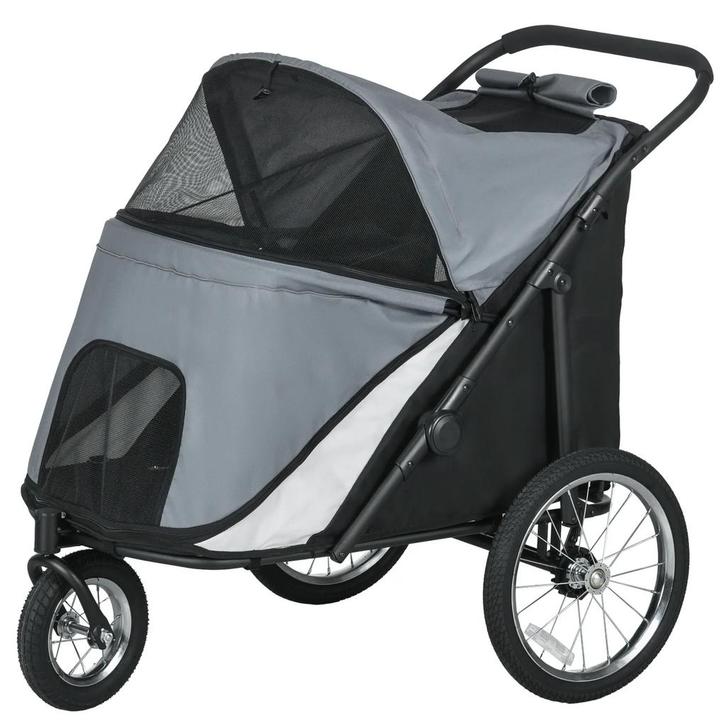 Hondenwagen Hondenbuggy Met Netvensters, Opvouwbare Kattenwa, Tuin en Terras, Palen, Balken en Planken, Nieuw, Verzenden