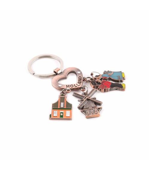 Sleutelhanger met Bedels Molen Huis Kuspaar, Kleding | Heren, Schoenen, Nieuw, Ophalen of Verzenden