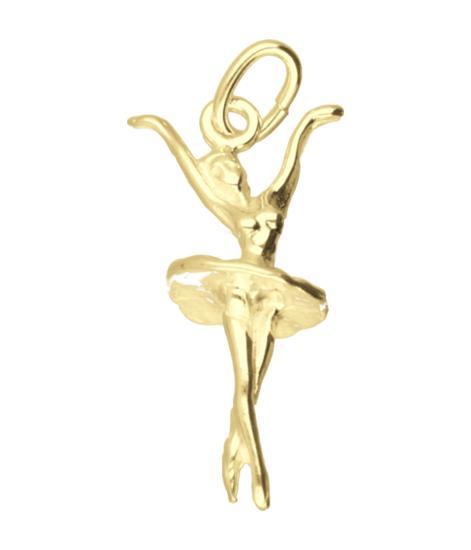 Gouden balletdanseres ketting hanger, Sieraden, Tassen en Uiterlijk, Kettinghangers, Verzenden