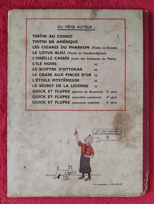 Tintin T6 - LOreille Cassée - A20 - N° autorisation, Boeken, Stripboeken