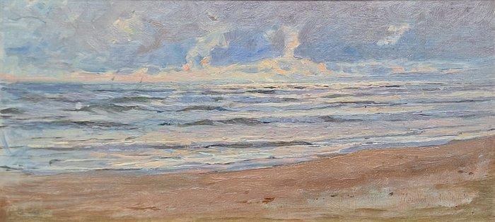 Oscar Mendlik (1871-1963) - Strand/Zeegezicht van Anzio, Antiek en Kunst, Kunst | Schilderijen | Klassiek