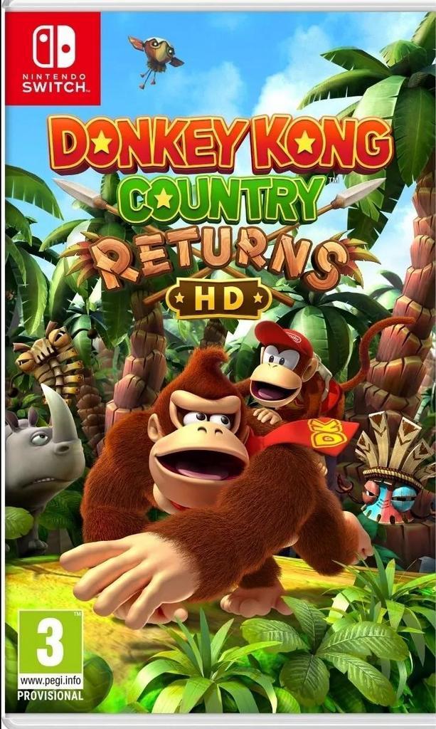 Switch Donkey Kong Country Returns HD, Spelcomputers en Games, Games | Nintendo Switch, Zo goed als nieuw, Verzenden