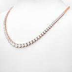 Halsketting - 14 karaat Roségoud, D-E/VVS - 7.79ct. tw., Nieuw