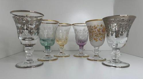 Antica cristalleria italiana - Drinkservies (6) - Luxe, Antiek en Kunst, Antiek | Meubels | Tafels