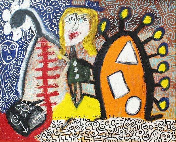 Paul Kostabi (1962) - Gidgets and Gadgets, Antiek en Kunst, Kunst | Schilderijen | Modern