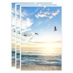 vidaXL Fotolijsten 3 st voor tafel 10x15 cm MDF wit, Verzenden, Nieuw