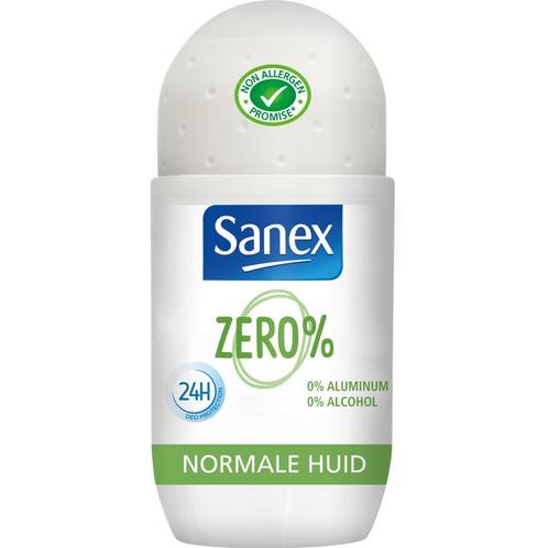 3x Sanex Deodorant Roller Zero% Normal Skin 50 ml, Diversen, Verpleegmiddelen, Nieuw, Verzenden