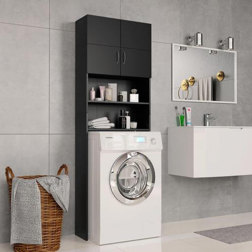 Wasmachinekast Zwart - OP = OP! - 47% Korting!, Huis en Inrichting, Badkamer | Badkamermeubels, 25 tot 50 cm, Nieuw, (Half)hoge kast
