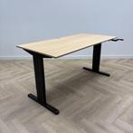 Ergoswiss slingerbureau, 160x80 cm. beuken - zwart, Huis en Inrichting, Bureaus, Ophalen of Verzenden, Gebruikt, Bureau
