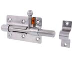 Starx deurgrendel met ronde schoot en sluitlus 100 mm rvs, Verzenden, Nieuw