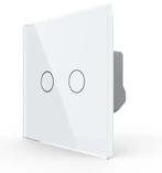 Livolo Touch LED Dimmer – Wit | Dubbele Design Schakelaar, Doe-het-zelf en Verbouw, Elektra en Kabels, Ophalen of Verzenden, Nieuw