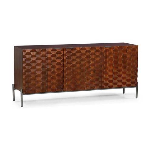 *WOONWINKEL* Tower Living Paola Mango Dressoir Houtsnijwerk, Huis en Inrichting, Kasten | Dressoirs, Nieuw, Verzenden