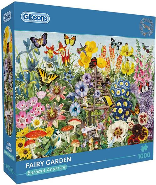 Barbara Anderson - Fairy Garden Puzzel (1000 stukjes) |, Hobby en Vrije tijd, Denksport en Puzzels, Nieuw, Verzenden