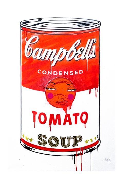 Utopia - Campbells Soup Can (bubbles Tomato)- a.p, Antiek en Kunst, Kunst | Designobjecten