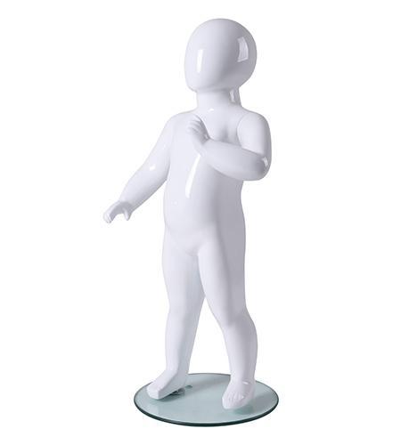 Faceless etalagepop baby glossy wit KM7-GW, Zakelijke goederen, Kantoor en Winkelinrichting | Winkel en Inventaris