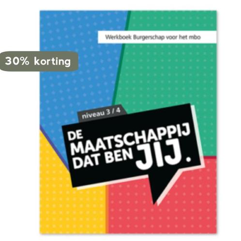 De maatschappij dat ben JIJ / niveau 3 en 4 / niveau 3 en 4, Boeken, Schoolboeken, Gelezen, Verzenden