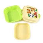 Bentobox/Lunchbox - Adoramals Wilde Dieren - Beige/Groen - 8, Ophalen of Verzenden, Nieuw