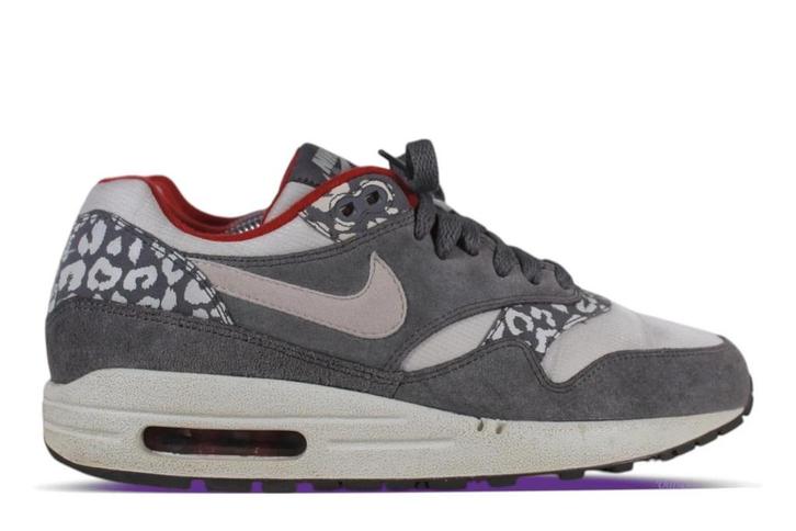 Nike Air Max 1 Leopard Grey • 38.5 40.5, Kleding | Dames, Schoenen, Sneakers of Gympen, Ophalen of Verzenden