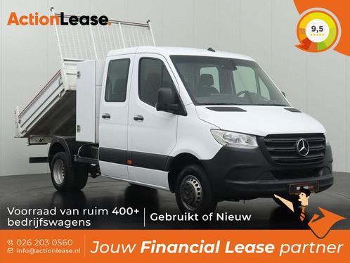 Mercedes Sprinter Dubbel cabine L5 H1 2021 Diesel Automaat, Auto's, Mercedes-Benz, Lease, Zwart, Automaat, Financial lease, BTW verrekenbaar