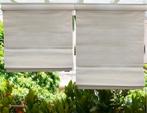 Vouwgordijn HDPE voor buiten 148x240cm Artic White, Nieuw