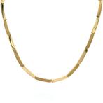 Gouden choker 46 cm 14 karaat, Verzenden, Zo goed als nieuw, Goud, Goud