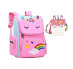 Unicorn-Rugtas-Eenhoorn-Kinderrugzak-Schooltas-Roze-40x27x15