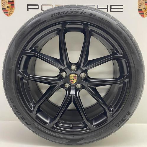 Porsche Macan III GTS ORIGINELE 21inch GT-Design met banden, Auto-onderdelen, Banden en Velgen, 21 inch, Zomerbanden, 295 mm, Personenwagen