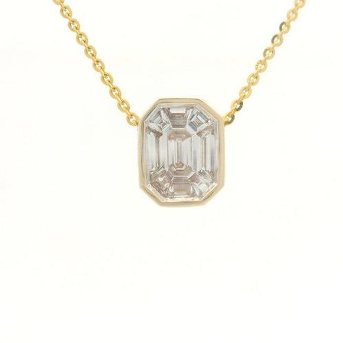 Ketting met hanger - 18 karaat Geel goud - 0.56ct. tw., Sieraden, Tassen en Uiterlijk, Antieke sieraden