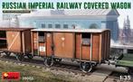 Miniart - Russian Imperial Railway Covered Wagon 1:35 (6/20), Nieuw, Verzenden