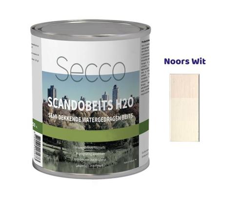 Secco ScandoBeits H2O | 750 ml | Noors Wit, Doe-het-zelf en Verbouw, Verf, Beits en Lak, Verzenden