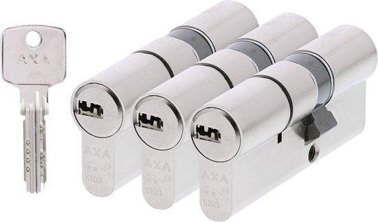 AXA Dubbele Veiligheidscilinder (Comfort Security) 3 stuks, Doe-het-zelf en Verbouw, Hang- en Sluitwerk, Verzenden