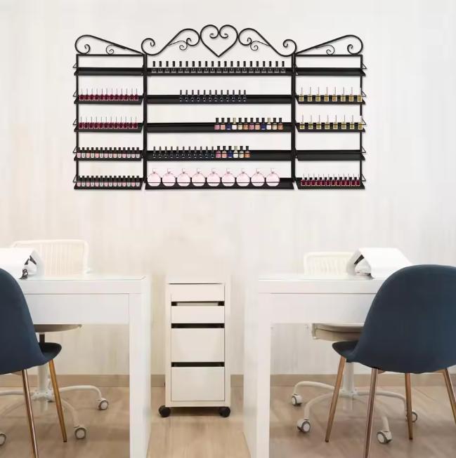 Wandrek 5-Laags – Metalen Organizer voor Nagellak en Parfum, Huis en Inrichting, Kasten | Wandmeubels, Nieuw, Verzenden