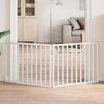 vidaXL Hondenhek opvouwbaar 2 panelen wit 160 cm, Verzenden, Nieuw