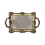 A RESIN MIRROR TRAY, ANTIQUE SILVER (Beeldjes - Decoratie), Antiek en Kunst, Verzenden