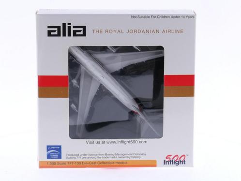 Schaal 1:500 Inflight 500 - 355 4043 Alia Boeing 747-200..., Hobby en Vrije tijd, Modelbouw | Vliegtuigen en Helikopters, Gebruikt