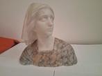 Buste, Busto di giovane donna - 25 cm - Albast, Marmer