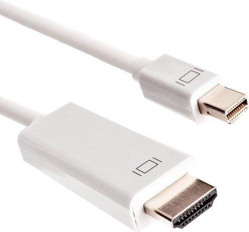 Mini DisplayPort naar HDMI kabel - Third Party - Wit PS4, Computers en Software, Overige Computers en Software, Zo goed als nieuw