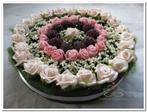 Actie taart foambloemen- rose cake 15 cm. pinkroze, Ophalen of Verzenden, Nieuw