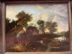 Europese school (XIX) - Landschap boerderij met watermolen