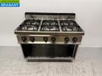 RVS Bertos 6 Pits Fornuis 120 cm GAS Horeca, Ophalen of Verzenden, Gebruikt