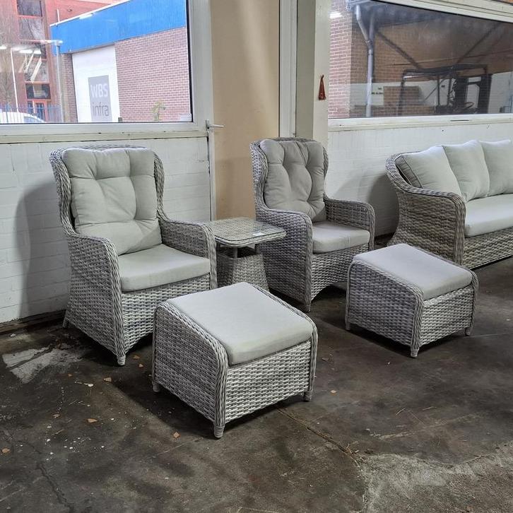 5-delige tuinmeubelset, Furniqs, Kyoto, Tuin en Terras, Tuinsets en Loungesets