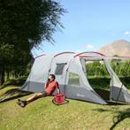 TRUUSK Outsunny Tunnelzelt 8-Personen  Campingzelt mit Schla, Caravans en Kamperen, Verzenden, Nieuw