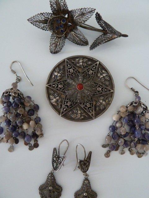 Zilver - Speld - Etnische sieradenset, Antiek en Kunst, Kunst | Niet-Westerse kunst