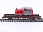 Schaal H0 Roco 66789 rongenwagon met brandweerwagen als l..., Hobby en Vrije tijd, Modeltreinen | H0, Gebruikt, Gelijkstroom, Wagon