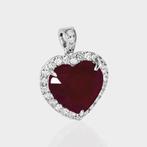 Zonder Minimumprijs - Hanger - 14 karaat Witgoud - 7.50ct.