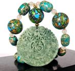 Gemengde edelstenen - Collier - Majestueus - Hemelse Vogel -, Antiek en Kunst
